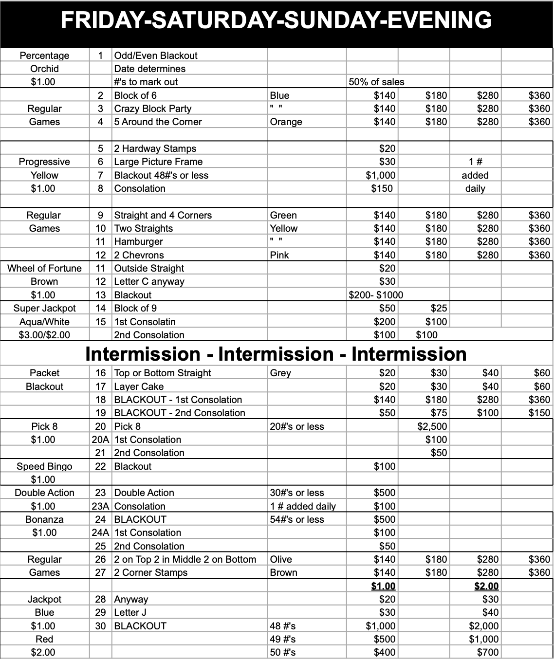 Home - St. Joe's Bingo Home - St. Joe's Bingo